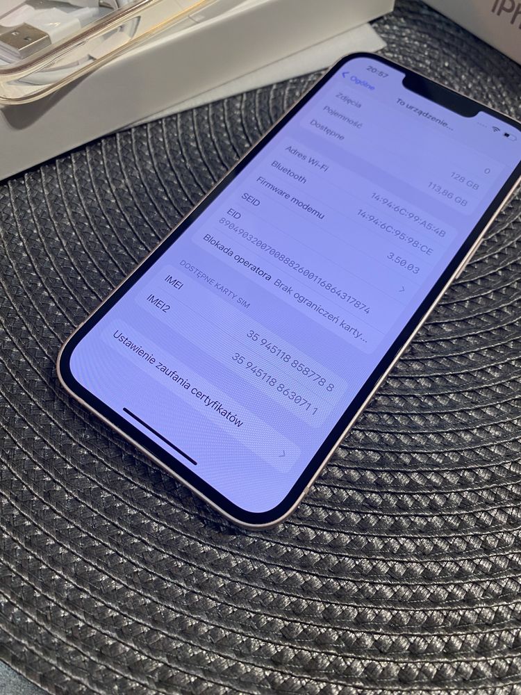 Iphone 13 128GB różowy stan idealny komplet gwarancja