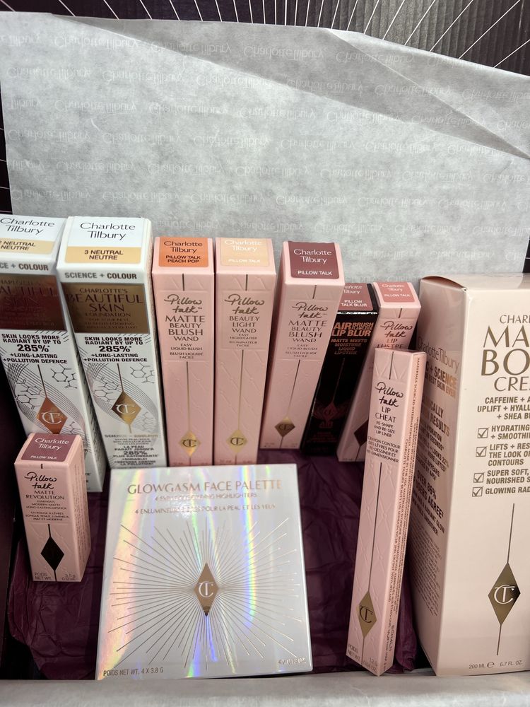 Charlotte Tilbury pillow talk оригінал румʼяна помада хайлайтер блиск