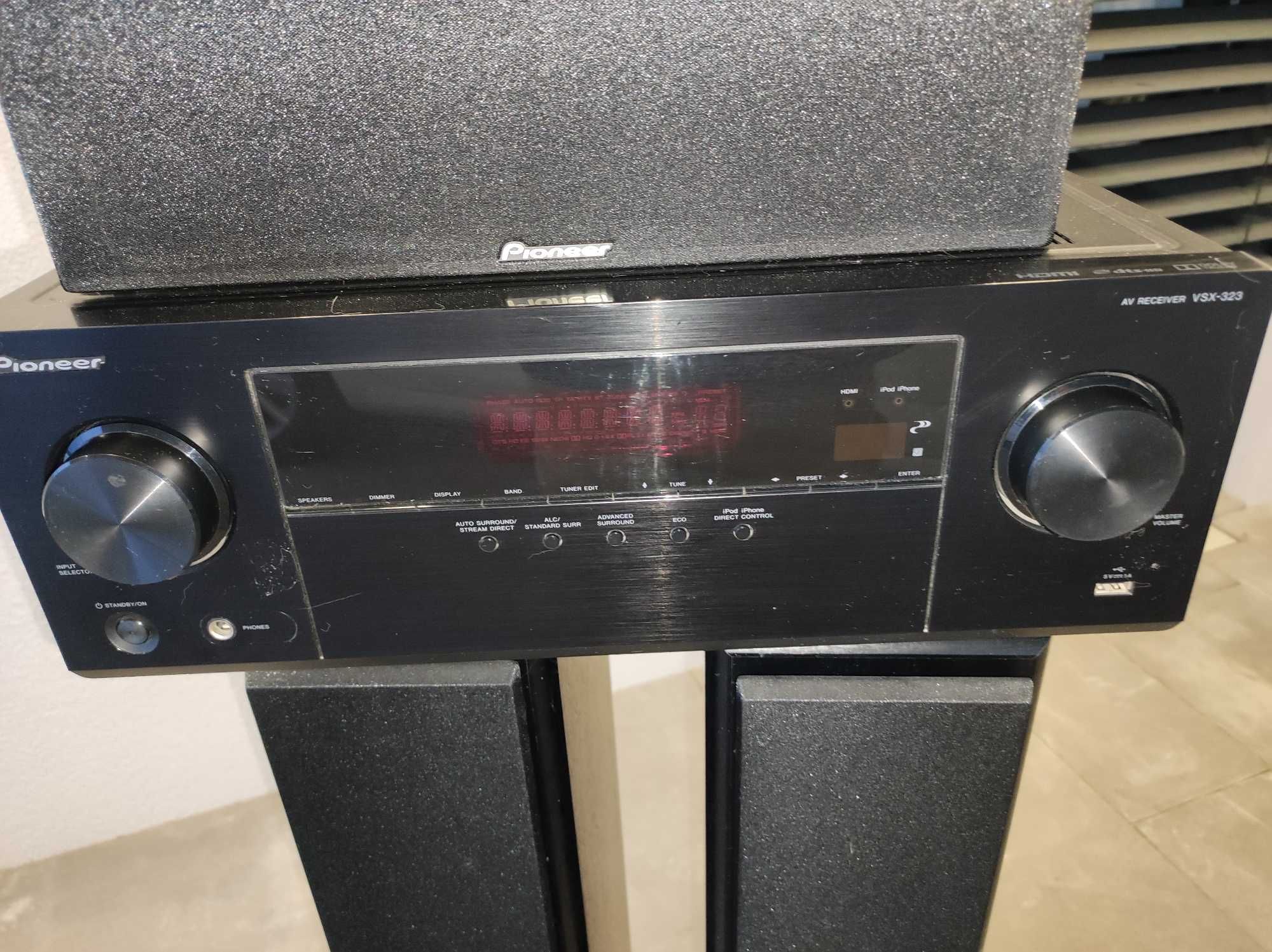 Amplituner + 5x głośniki Pioneer VSX-323-K