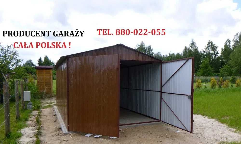 Garaż blaszany BLASZAK Garaże blaszane 3x5 4x5 4x6 5x6 CAŁY KRAJ raty!