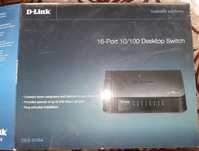 Комутатор мережевий D-Link DES 1016A