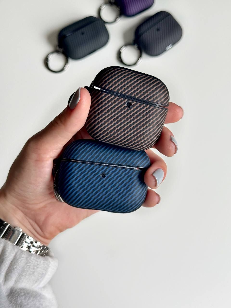 Чохол карбон карбоновий чехол AirPods 1 2 3 Pro аірподс протиударний