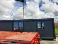 Conteiner, stand vendas bungalow