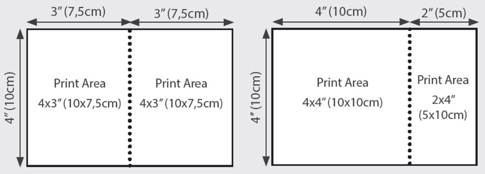 DNP DS-RX1HS папір перфорований 10x15cm (10x7,5cm x 2)