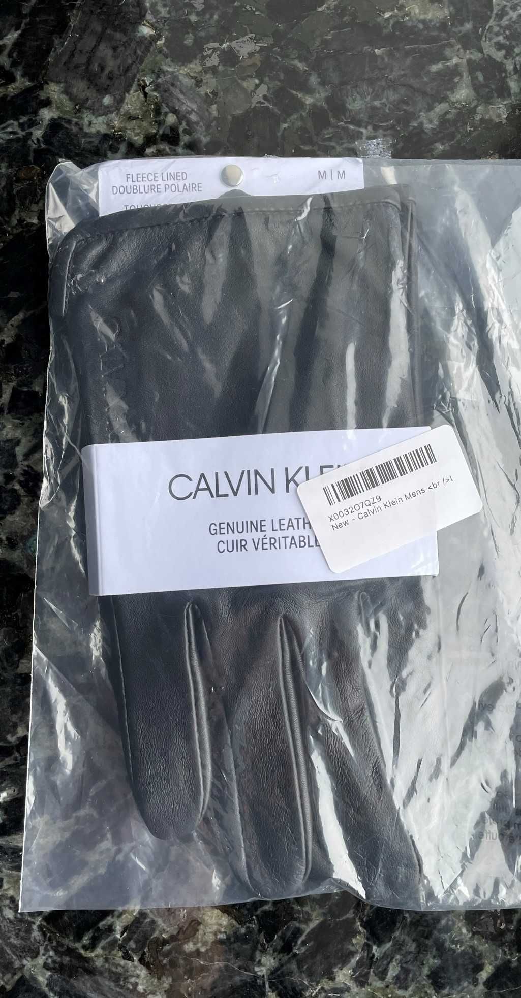Перчатки мужские кожаные Calvin Klein США Оригинал Размер М