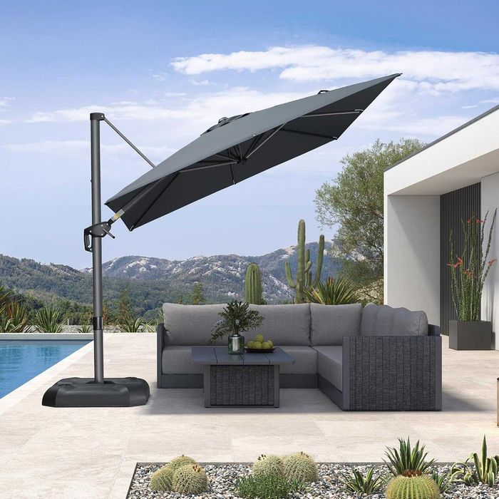 Nowy parasol ogrodowy / osłona tarasu / UV / parasolka 245x300 !A3368!