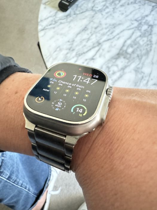 iwatch ultra bracelete titânio