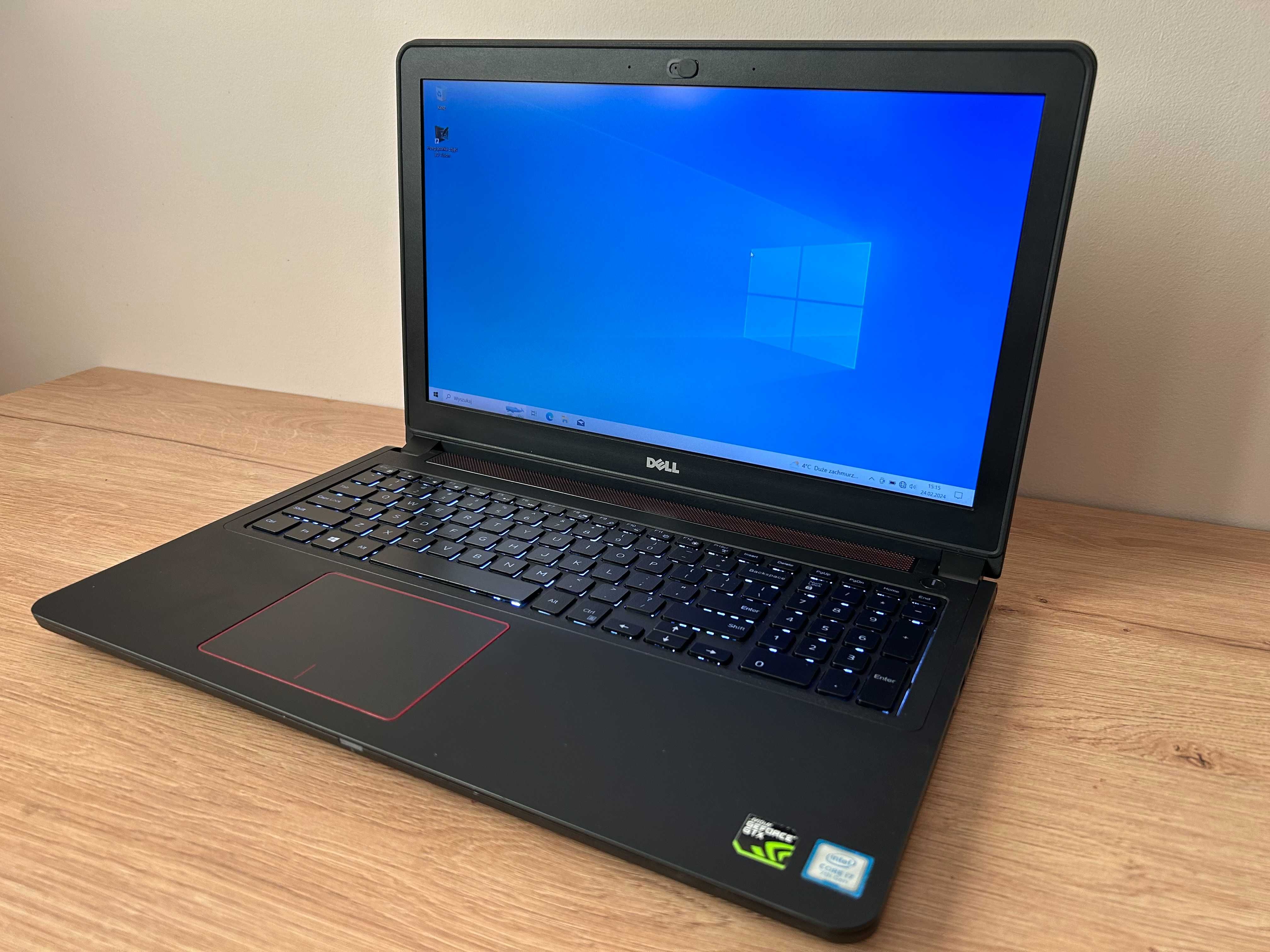 Laptop DELL Inspiron 5577 - i7-7700HQ; GTX 1050; 16GB; 1,5TB