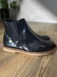 Zara botki granatowe lakietowane roz36