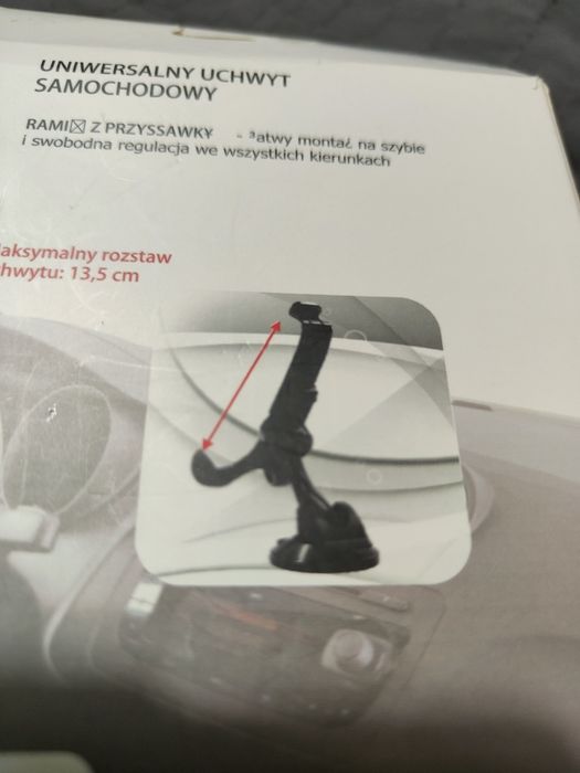 Uchwyt samochodowy do telefonu smartfona stojak na telefon szybę okno