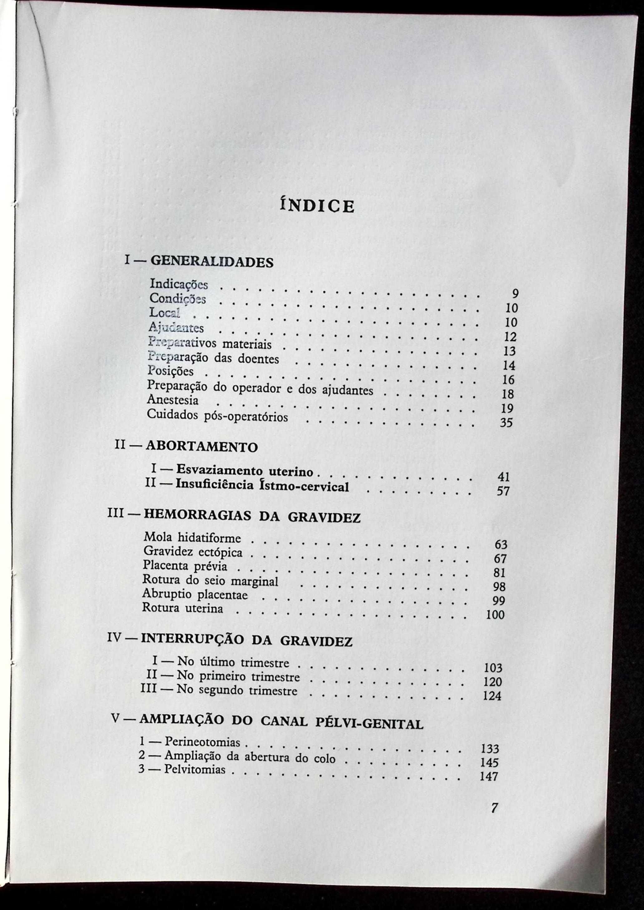 Operações obstétricas I