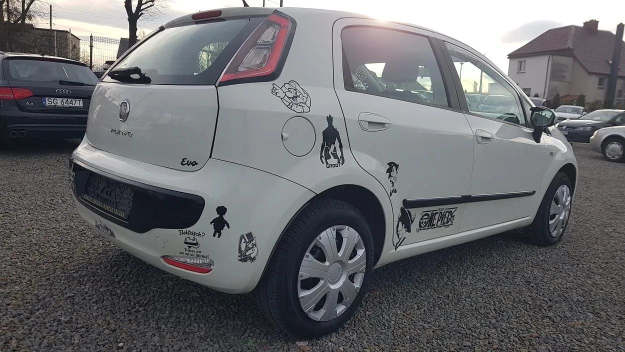 Fiat Punto Evo 1.2 8V 70KM Opłacony Klimatyzacja Bardzo Zadbany JEDYNY TAKI