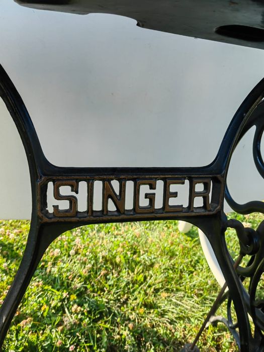 Maszyna do szycia Singer, retro, stolik żeliwny