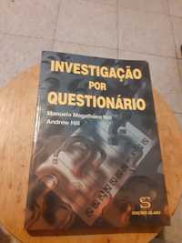 Livro Investigação por Questionário 
Escritores
Manuela Magalhães Hill