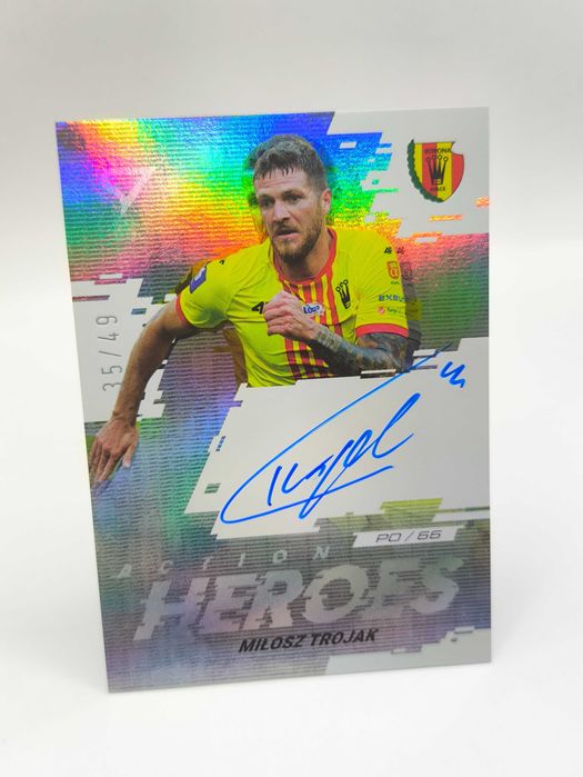 Karta Heroes Autograf Miłosz Trojak Korona Kielce Ekstraklasa 2024/25