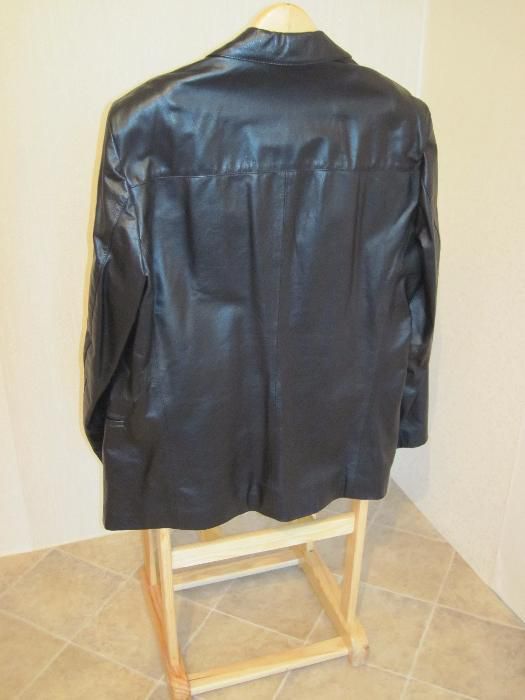Мужской кожаный пиджак, новый !