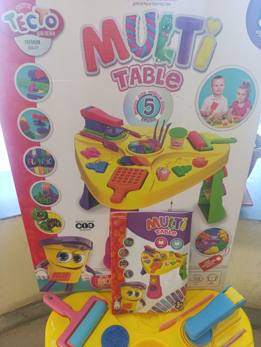 Стол для детского творчества с песком и пластилином, набор для творчес