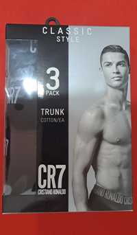 Bokserki CR7 Cristiano Ronaldo basic Trunk M 3-pak czarne