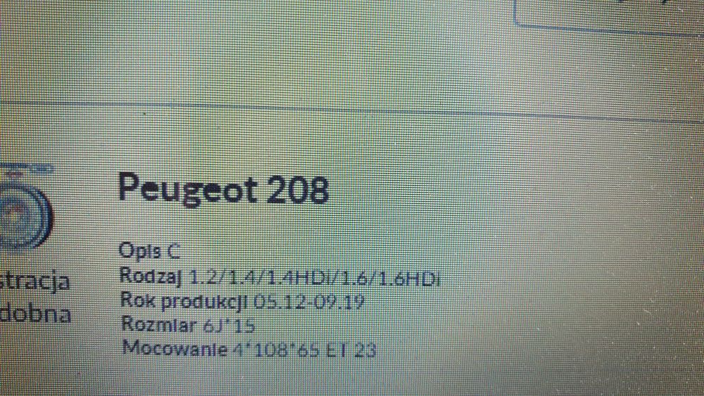 Felgi stalowe 15" 4x108 6x15 et 23 peugeot citroen