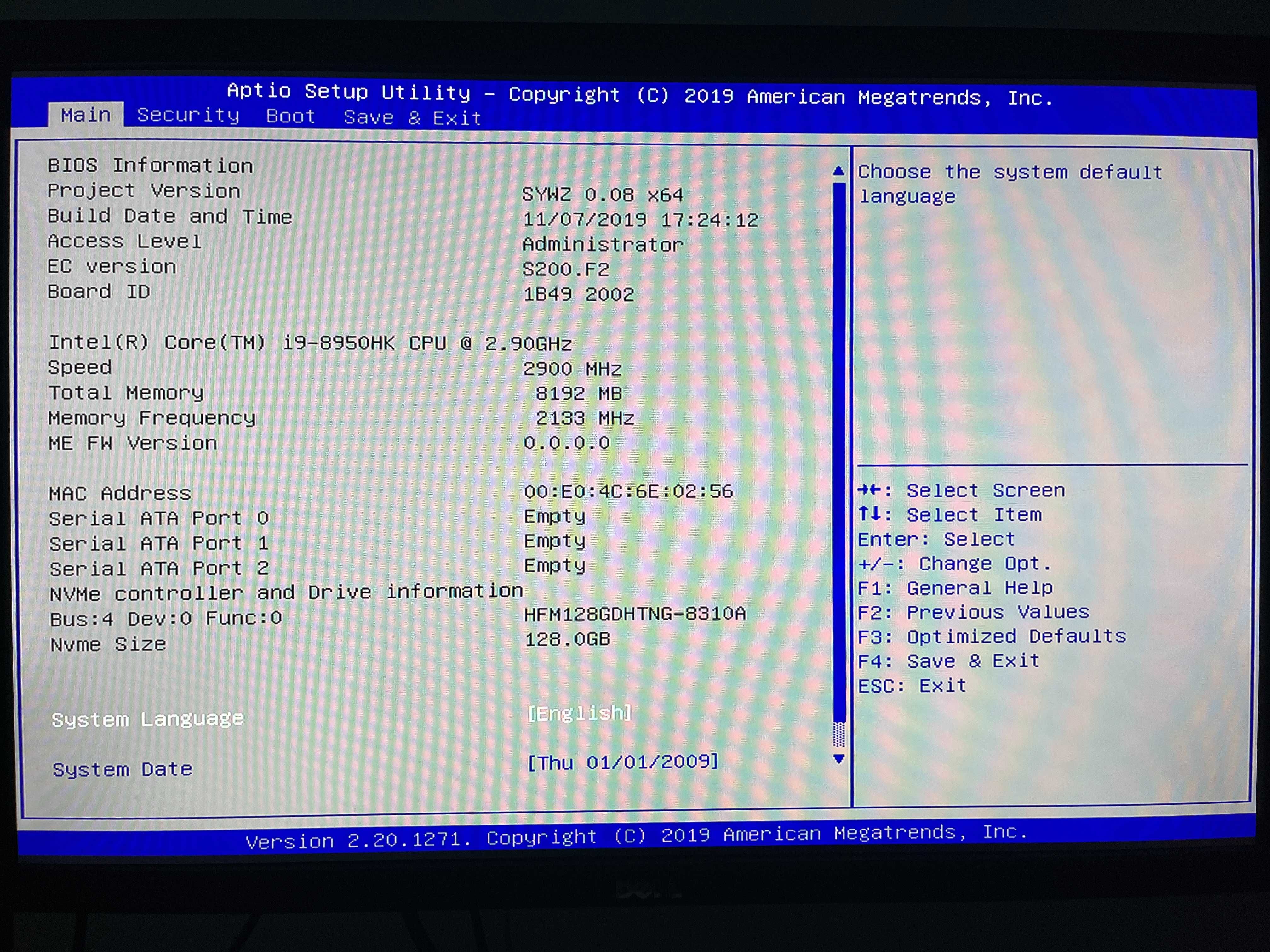 mini PC komputer S200H Intel i9 8950hk sprawny lub na czesci