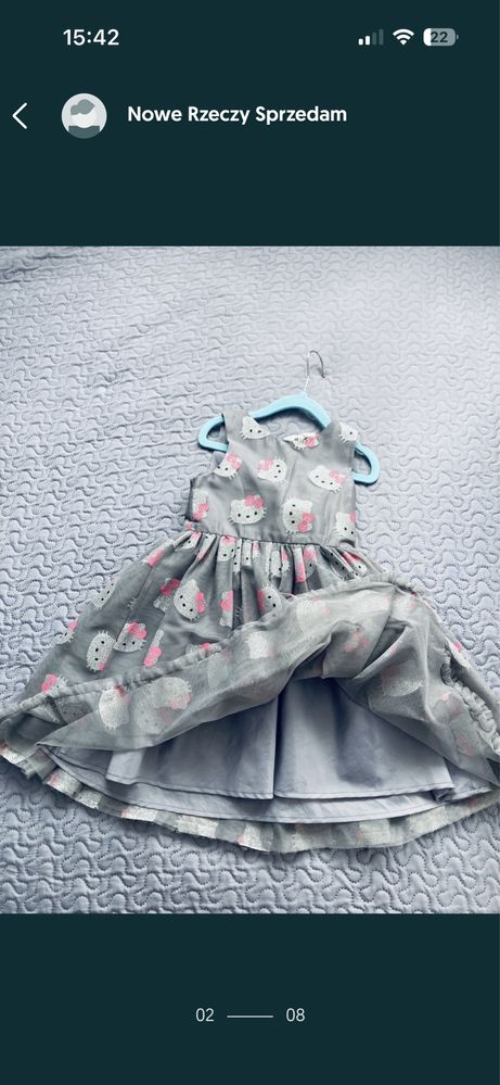 Hello Kitty sukienka tiulowa 116cm H&M