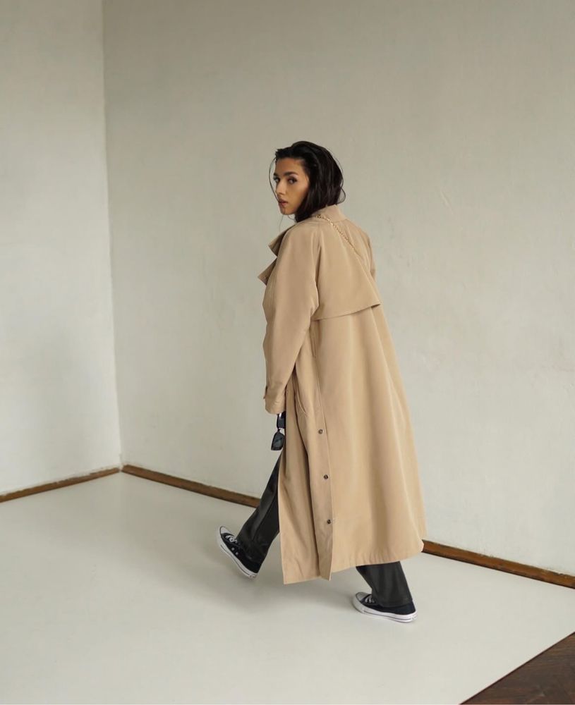 Trencz damski oversize