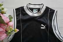 czarna sportowa sukienka Maxi~ lampasy~ Puma r.36/38