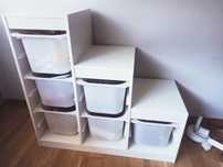Combinado arrumação com caixas branco