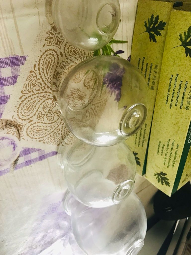 Ventosas pera de vidro