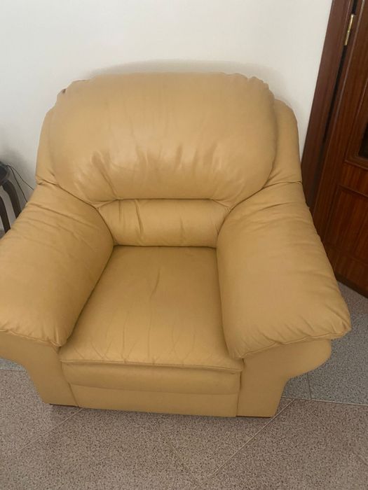Sofas de pele genuína
