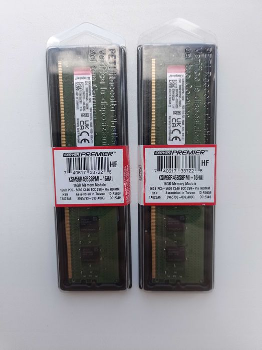 Kingston Server Premier DDR5 32Gb 5600MT/s ECC Registered DIMM