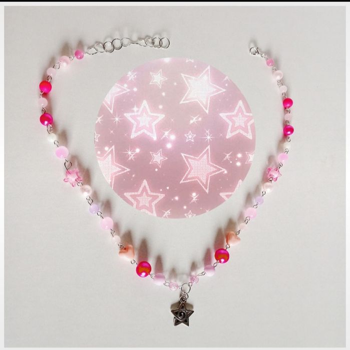 Naszyjnik "Simple Pink"