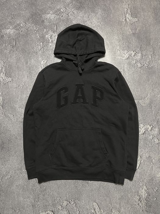 Gap Big Logo Black Hoodie Худі Геп Біг Лого Чорне