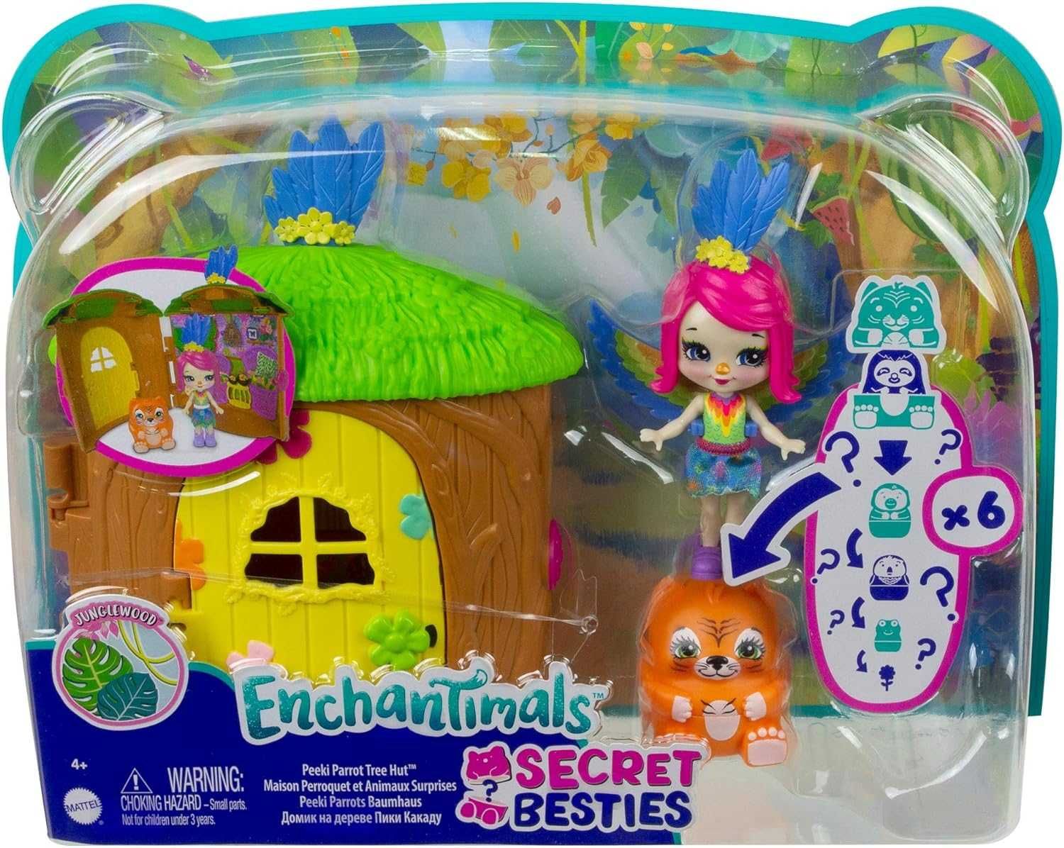 Enchantimals Secret Besties Peeki Parrot Tree Hut Енчантімалс папуга