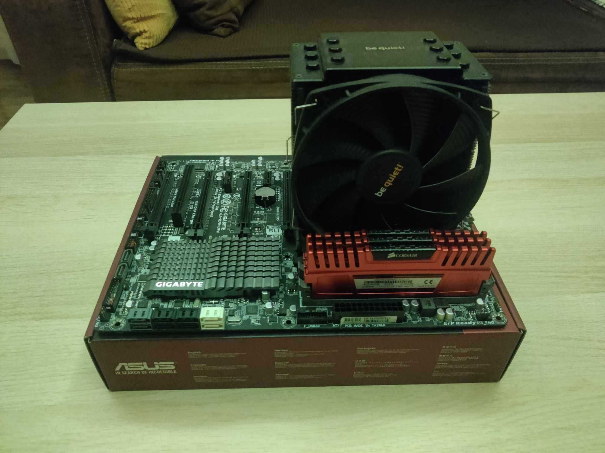 GIGABYTE GA-X79-UP4+I7 3820+12GB RAM+Be quiet Dark Rock 3+240GB SSD