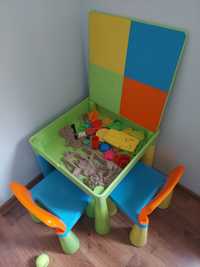 New baby stolik z krzesłami do lego z piaskiem