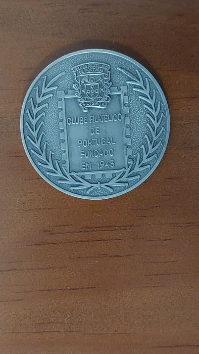Medalha de prata clube filatélico