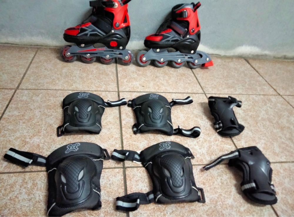 Patins em linhas com proteções *Urgente*