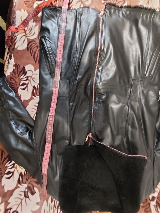 Натуральная кожаная куртка на меху