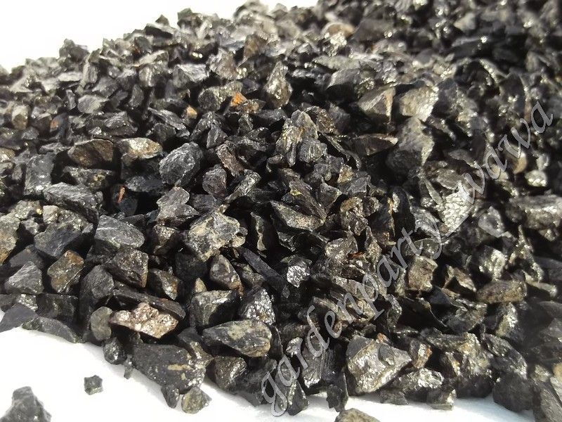 Grys żwirek piasek BAZALTOWY akwarystyczny czarny, bazalt 4-8mm