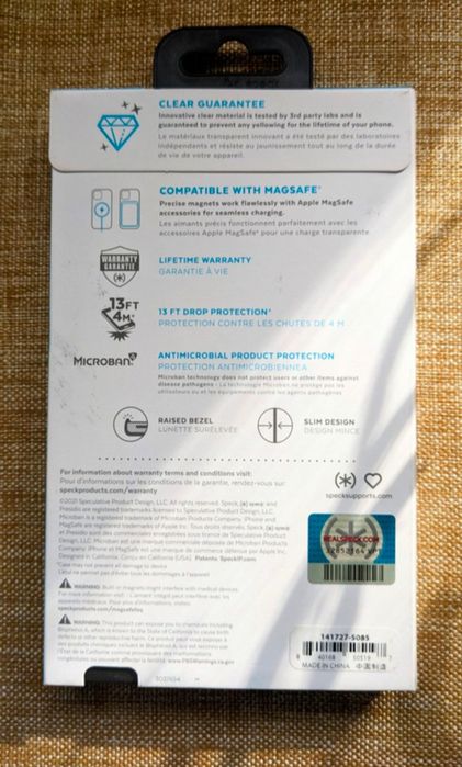 Чохол чехол Speck Presidio Perfect Clear для iPhone 13 pro з Magsafe