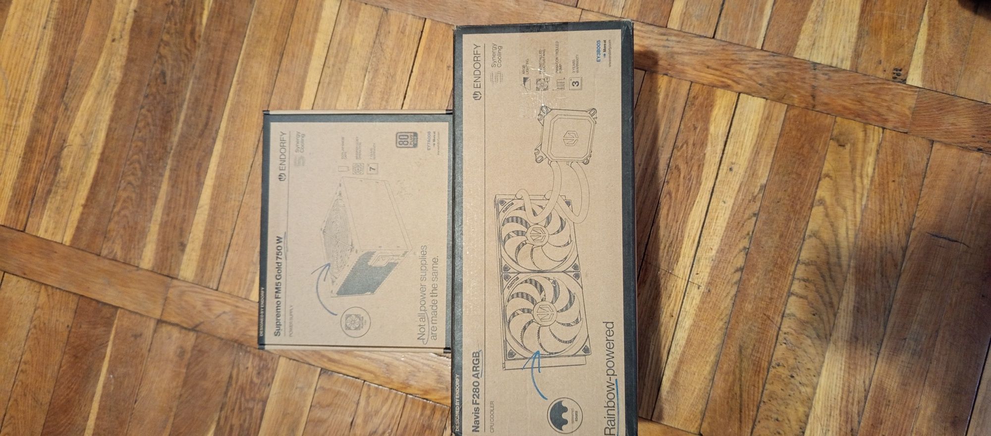 Zestaw endrofy supermo 750w gold + endrofy navis 280 argb