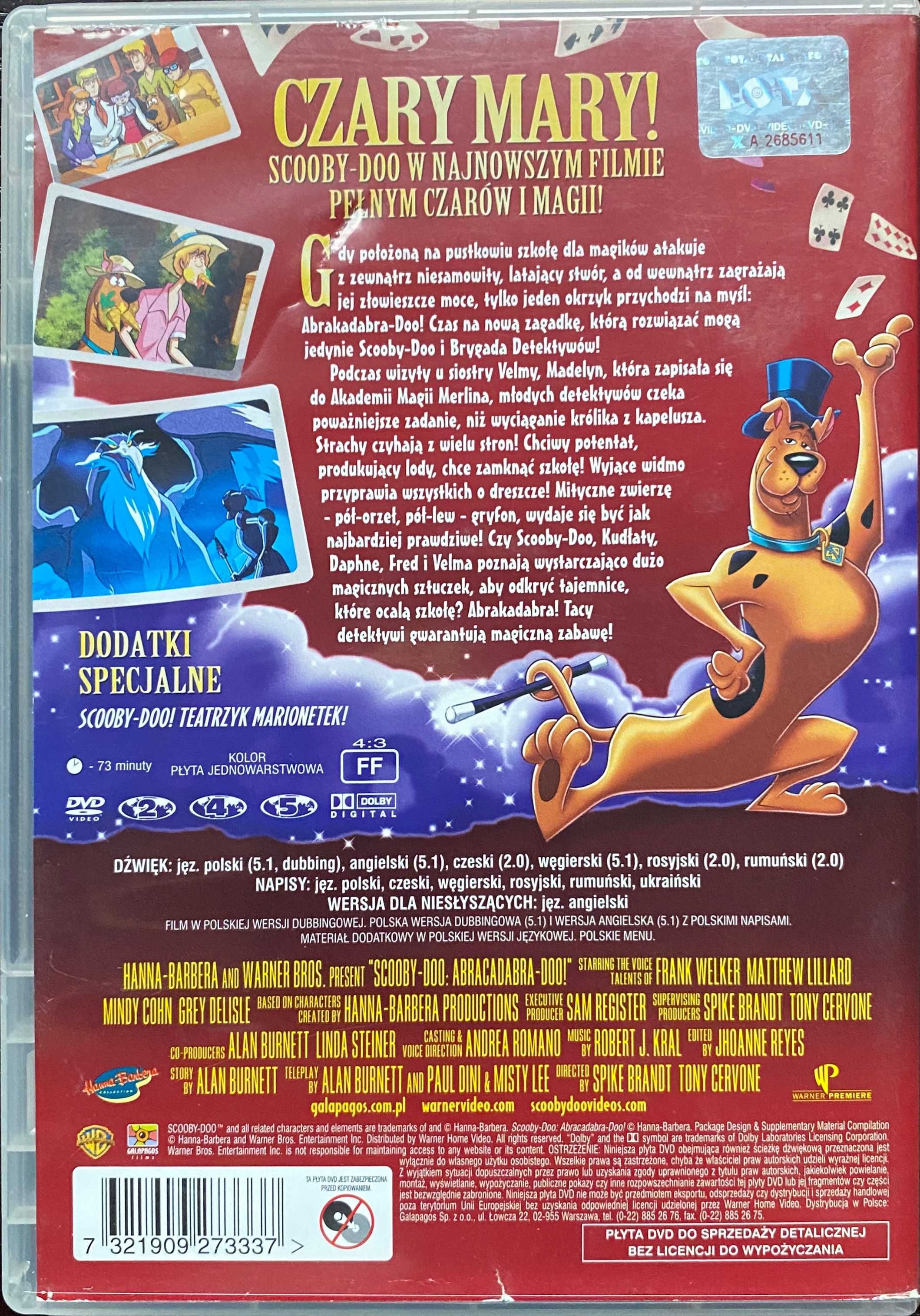 Film DVD SCOOBY DOO! Abrakadabra-Doo Film pełnometrażowy