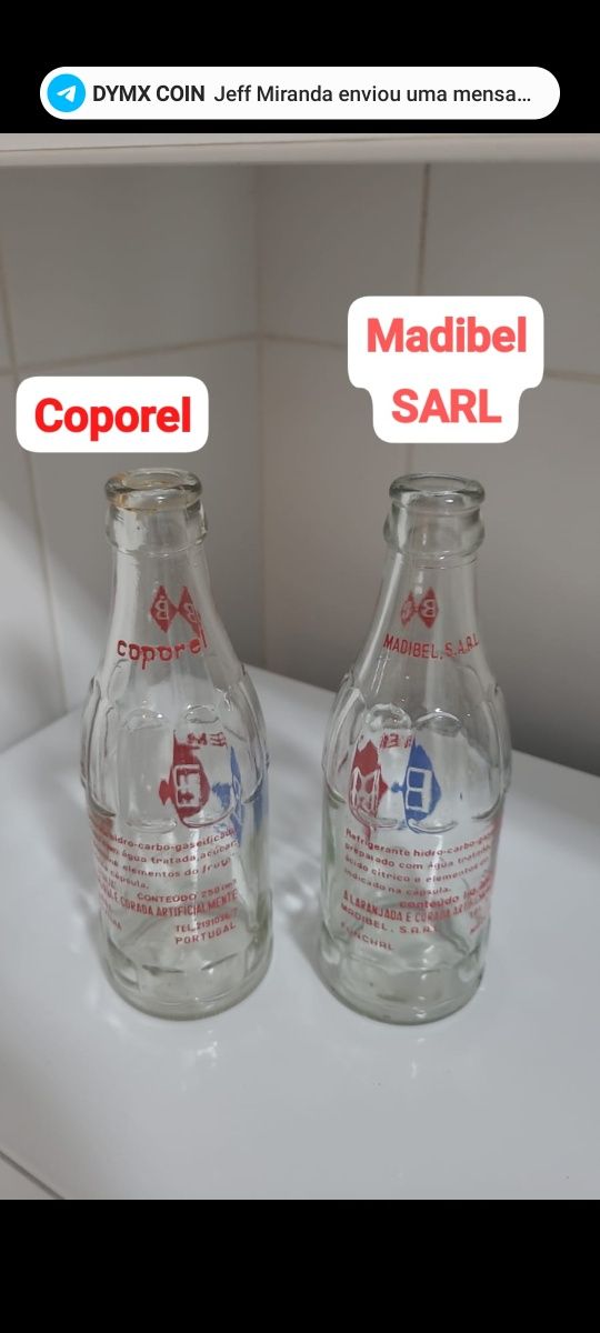Garrafas pirogravadas de refrigerante BB Bem Boa (Coporel e Madibel)