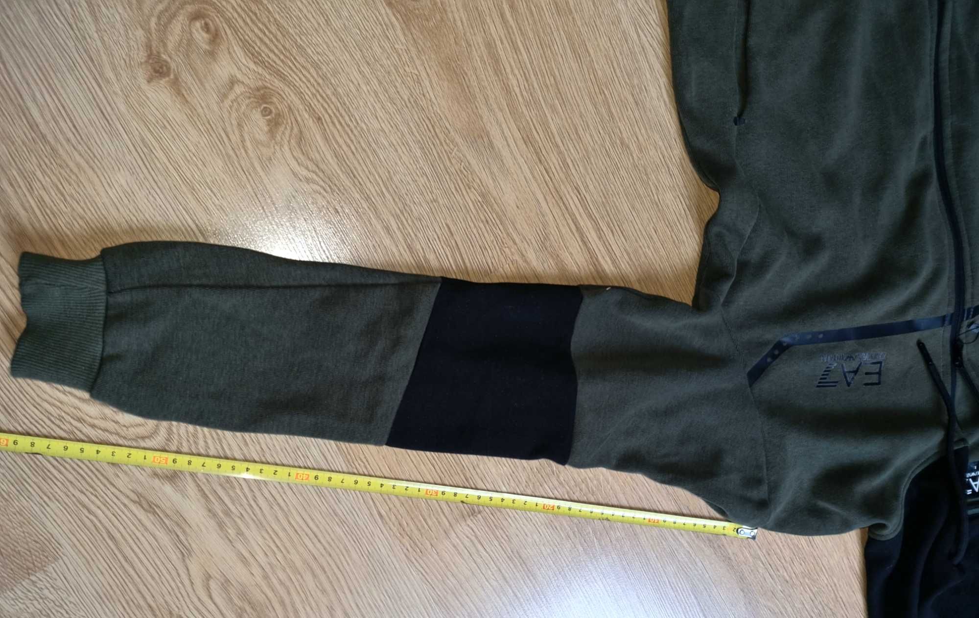Bawełniany Dres Emporio Armani bluza + spodnie EA okazja L