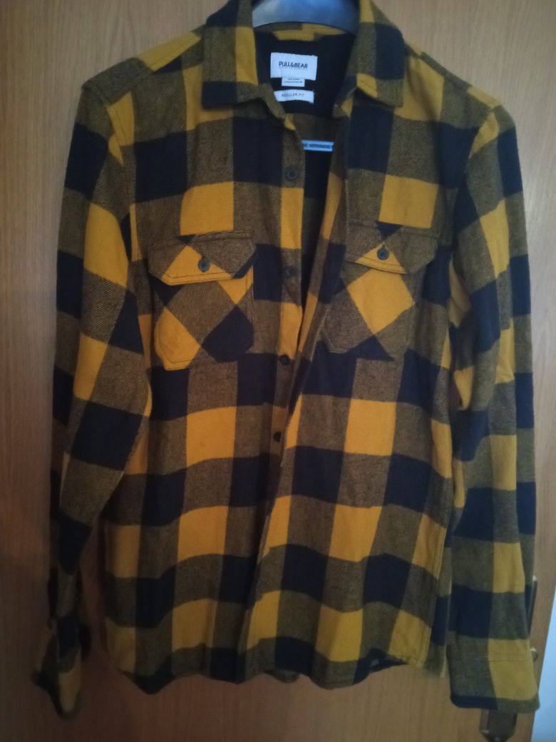 Camisa de Homem em Flanela Usada Marca Pull&Bear