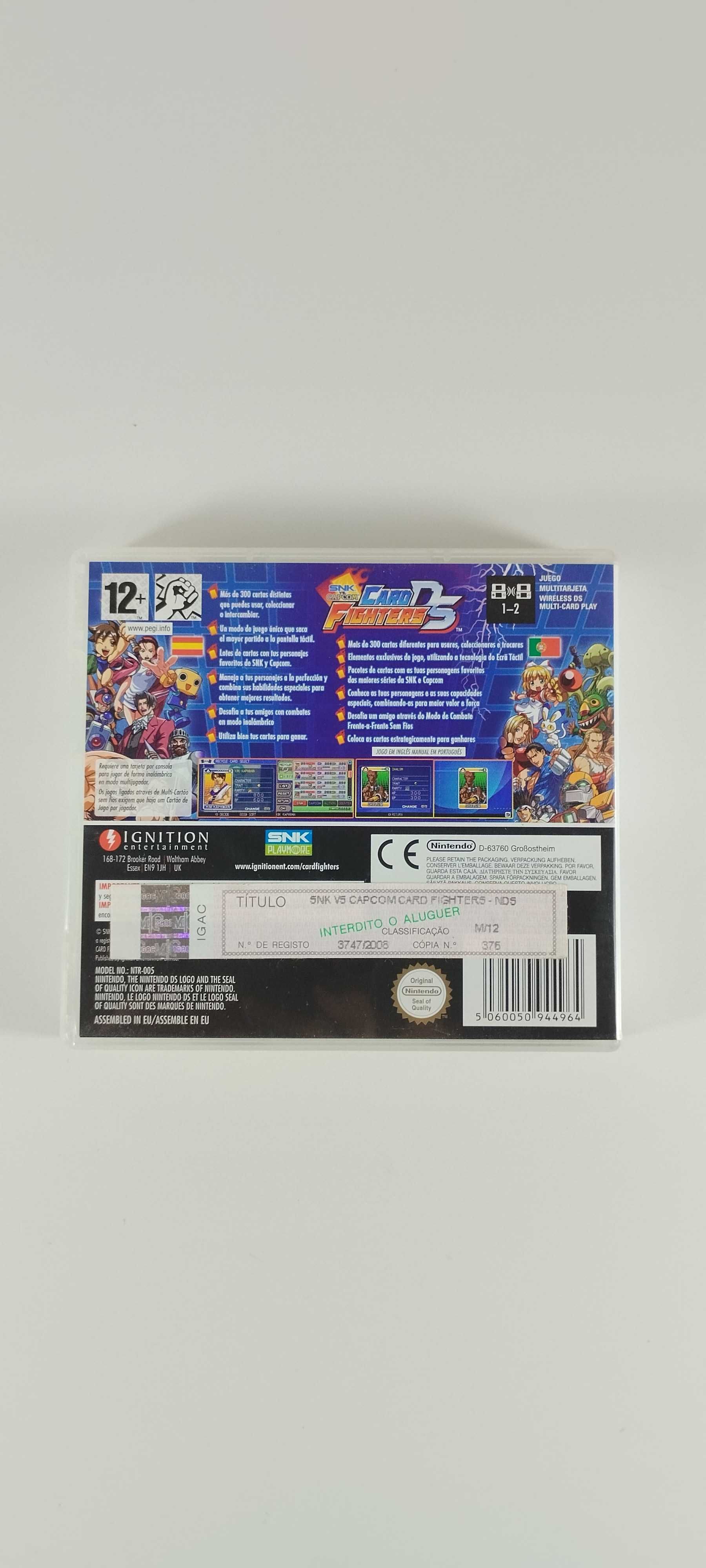 SNK vs Capcom Card Fighters Nintendo DS