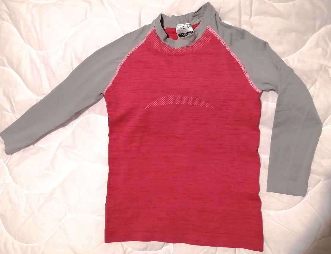 Термо кофта Pocopiano на девочку 8 лет, 128 см, футболка с рукавом