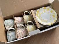 Togana zestaw 6 filizanek porcelana