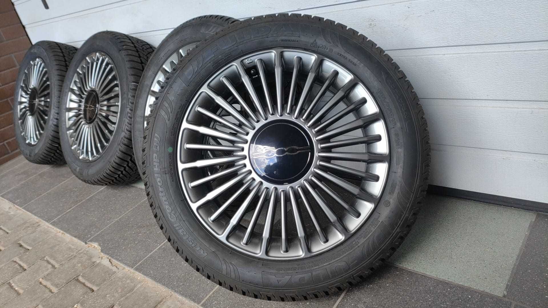 Koła FIAT 500E 16" 4x 98 opony zima 195/55/16 Fulda  (OL1680)
